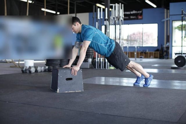 Incline Push-Up, start position