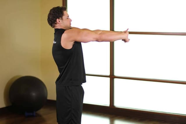 Upper Back Stretch, finish position