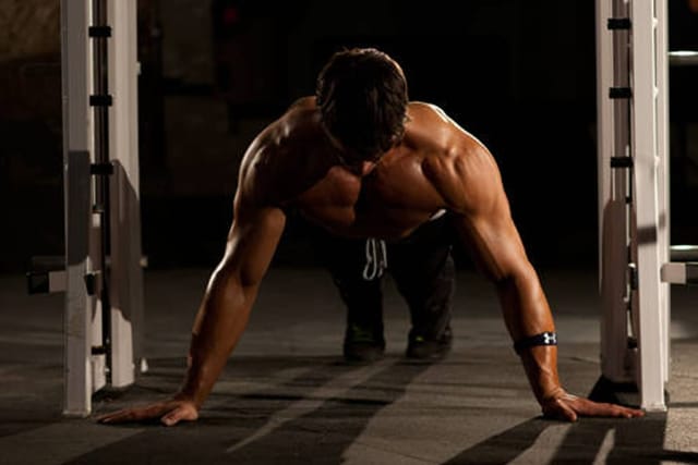 Wide Push-Up, start position